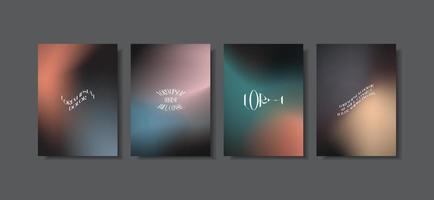 Unique modern A4 abstract gradient vector trend for cover, marketing template, bussines poster, Abstract color gradient, modern blurred background, and film grain texture