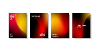 Unique modern A4 abstract gradient vector trend for cover, marketing template, bussines poster, Abstract color gradient, modern blurred background, and film grain texture