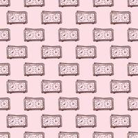 Chess clock engraved seamless pattern. Retro watch for chess game in hand drawn style. Sketch texture for fabric, wallpaper, textile, print, title, wrapping paper. Vector illustration.