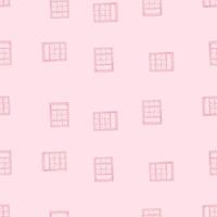 Opened window engraved seamless pattern. Vintage element inside wall in hand drawn style. Sketch texture for fabric, wallpaper, textile, print, title, wrapping paper. Vector illustration.