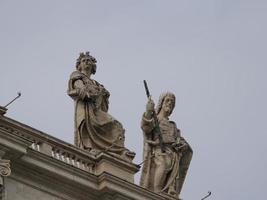 saint peter basilica rome view of statue detail photo