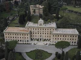 saint peter basilica rome view from rooftop vatican gardens photo