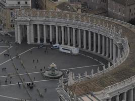 saint peter basilica rome view from rooftop photo