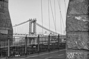 manhattan bridge cables photo