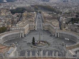 saint peter basilica rome view from rooftop photo