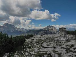 mount piana dolomites mountains first world war paths trench foxhole photo