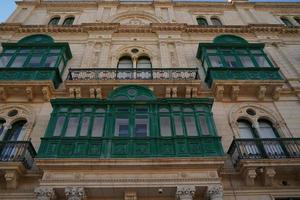 malta la valletta casas historicas foto