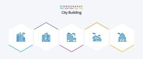 City Building 25 Blue icon pack including . government. city. building. house vector