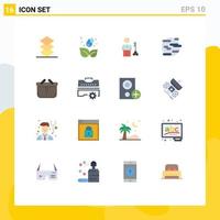 User Interface Pack of 16 Basic Flat Colors of smoke help key environment provider Editable Pack of Creative Vector Design Elements