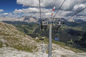 chair cable lift in dolomites photo