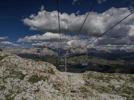 chair cable lift in dolomites photo