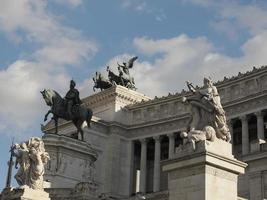 altare della patria rome italy view on sunny day photo