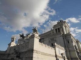 altare della patria rome italy view on sunny day photo