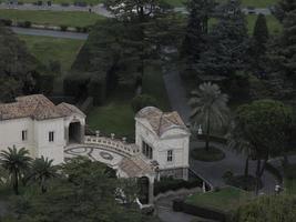 saint peter basilica rome view from rooftop vatican gardens photo