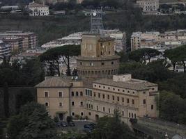 saint peter basilica rome view from rooftop vatican gardens photo