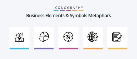 Business Elements And Symbols Metaphors Line 5 Icon Pack Including squard. user. poker. team. target. Creative Icons Design vector