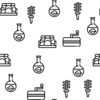 herbolario médico vector de patrones sin fisuras