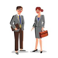 Lawyers Business Workers Man And Woman Vector