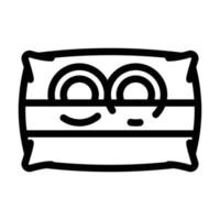 ring cushion line icon vector illustration