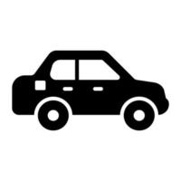 A customizable icon of car, concept of travel editable style vector