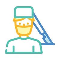 surgeon doctor color icon vector illustration