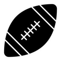 icono de pelota de rugby para uso premium, vector de pelota americana