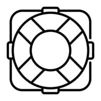 Lifebuoy vector in trendy style, easy to use icon