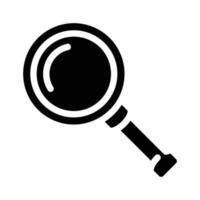 ilustración de vector de icono de glifo de archivo de búsqueda