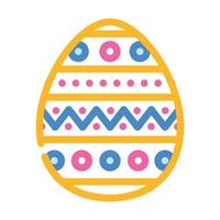 easter holiday color icon vector illustration