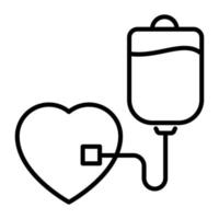 Blood drip vector, an infusion for blood drip icon vector