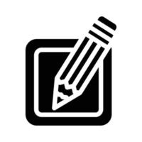 edit file glyph icon vector illustration