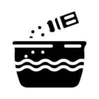 salt dumpling glyph icon vector illustration