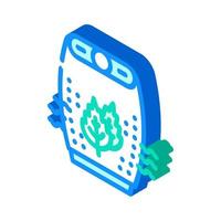 aroma adding air filter isometric icon vector illustration