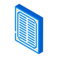 filter air cleaner part isometric icon vector illustration