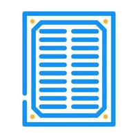 filter air cleaner part color icon vector illustration