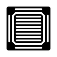 filtro de techo glifo icono vector ilustración plana