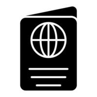 obtenga este vector editable de pasaporte, icono fácil de usar