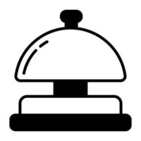 Hotel bell vector icon in modern and trendy style, easy to use