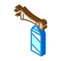 vuvuzela air bottle isometric icon vector illustration