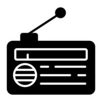 Radio icon for premium use, editable vector