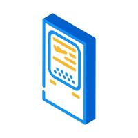 registration terminal airport isometric icon vector illustration