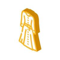 dresses workwear isometric icon vector illustration