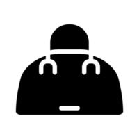 bag fashion woman accessory glyph icon vector illustration