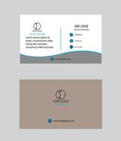 vector clean style modern business card template