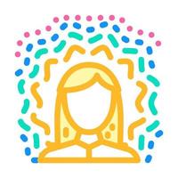 transcendental meditation color icon vector illustration