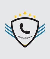 geometric with linear style logo vector logo