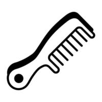 icono de diseño de peine para el cabello, vector editable