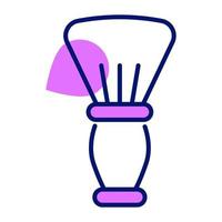 Shaving brush vector design icon in modern and trendy style