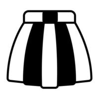 Vector design of skirt in modern style, ready to use