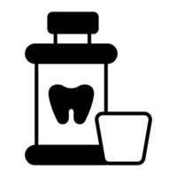 Tooth powder vector design, denoting hygiene and cleaning concept